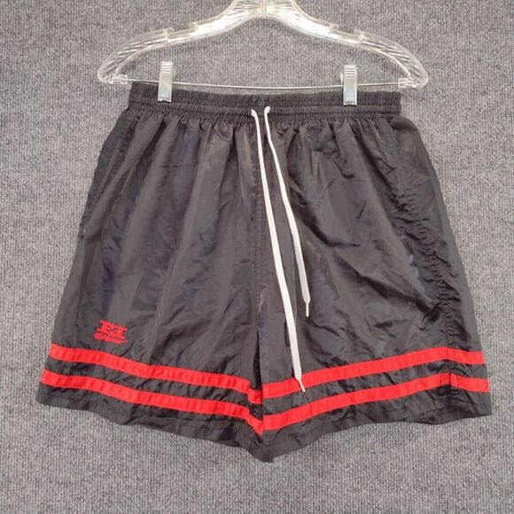 Fieldsheer Athletic Shorts Mens Size Small Black Nylon Satin Logo - Picture 2 of 14